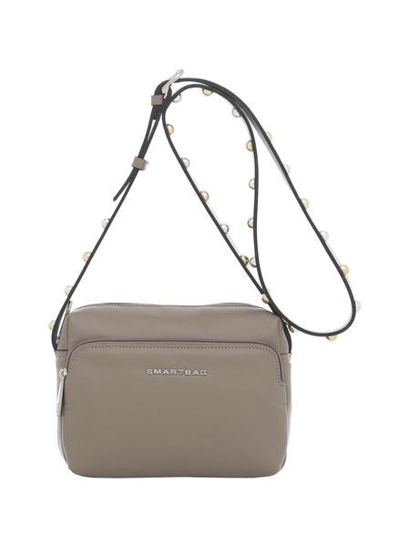 Bolsa Alça Transversal Smartbag  Couro Taupe - 78019.25