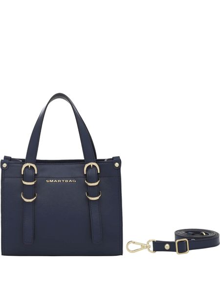 Bolsa Alça de Mão Smartbag  Couro Marinho  - 78035.25